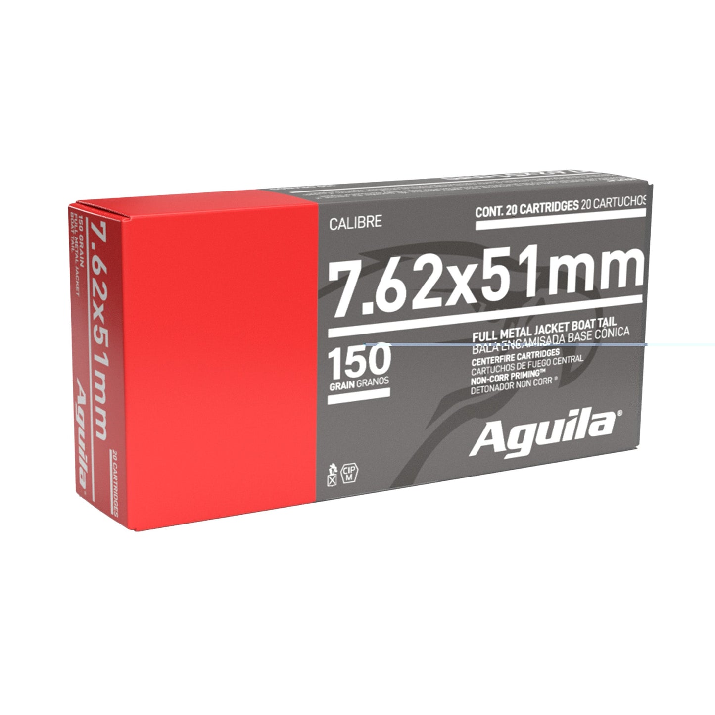 Aguila 762nato 150gr Fmjbt 20/500