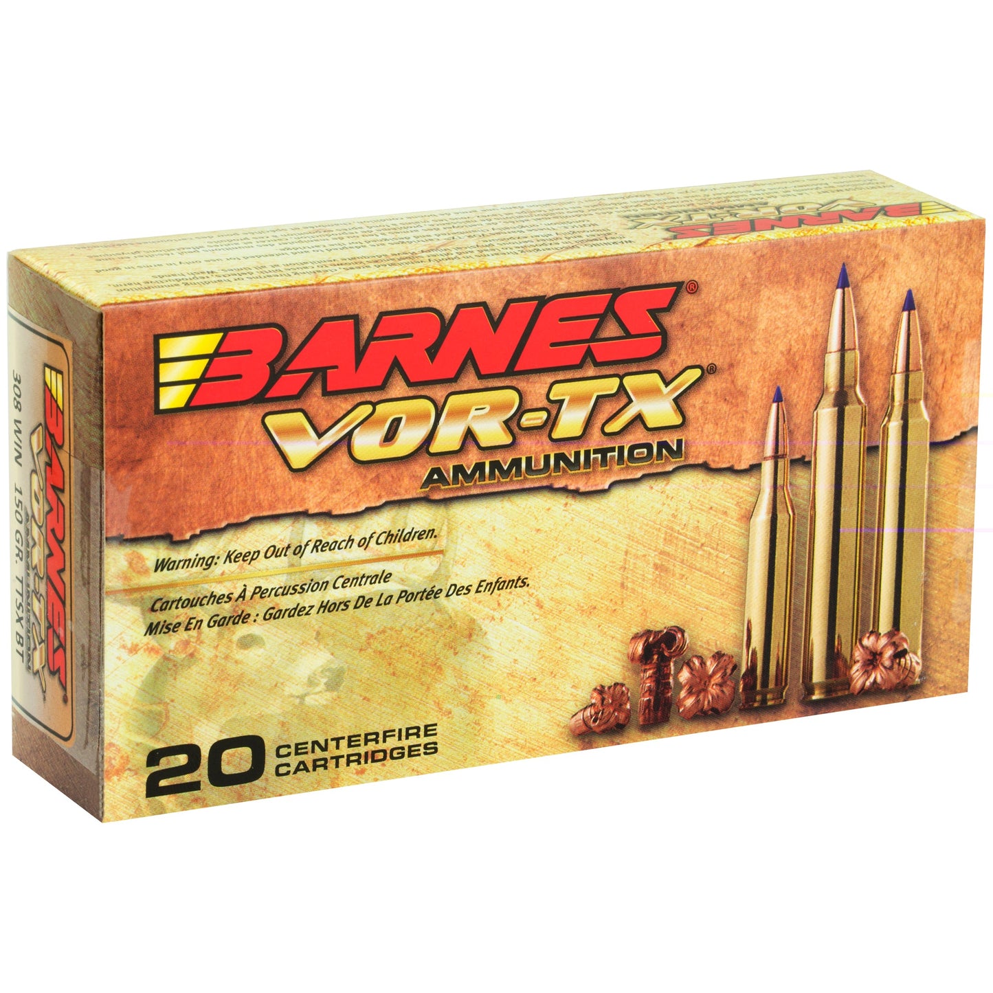 Barnes Vor-tx 308win 150gr Ttsx 20/2