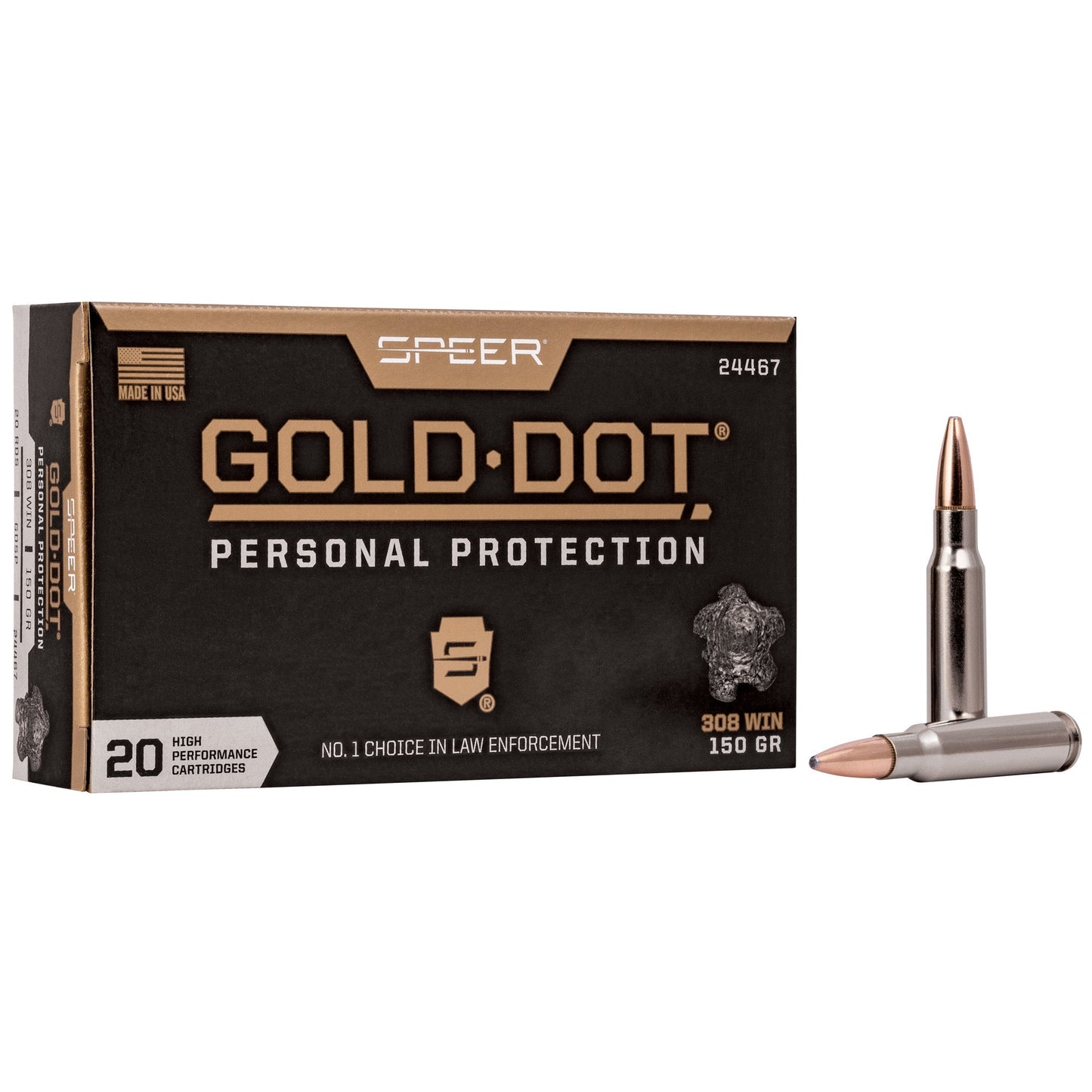 Spr Gold Dot 308win 150gr Hp 20/200