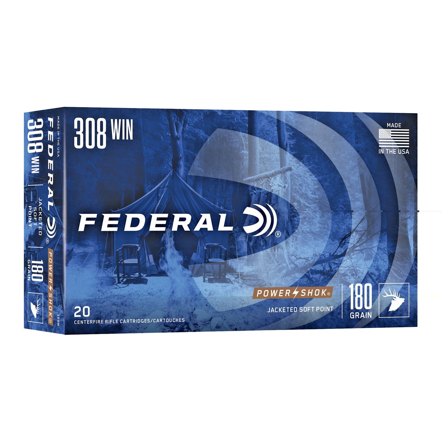 Fed Pwrshk 308wn 180gr Sp 20/200