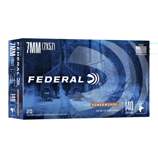 Fed Pwrshk 7mmmau 140gr Sp 20/200