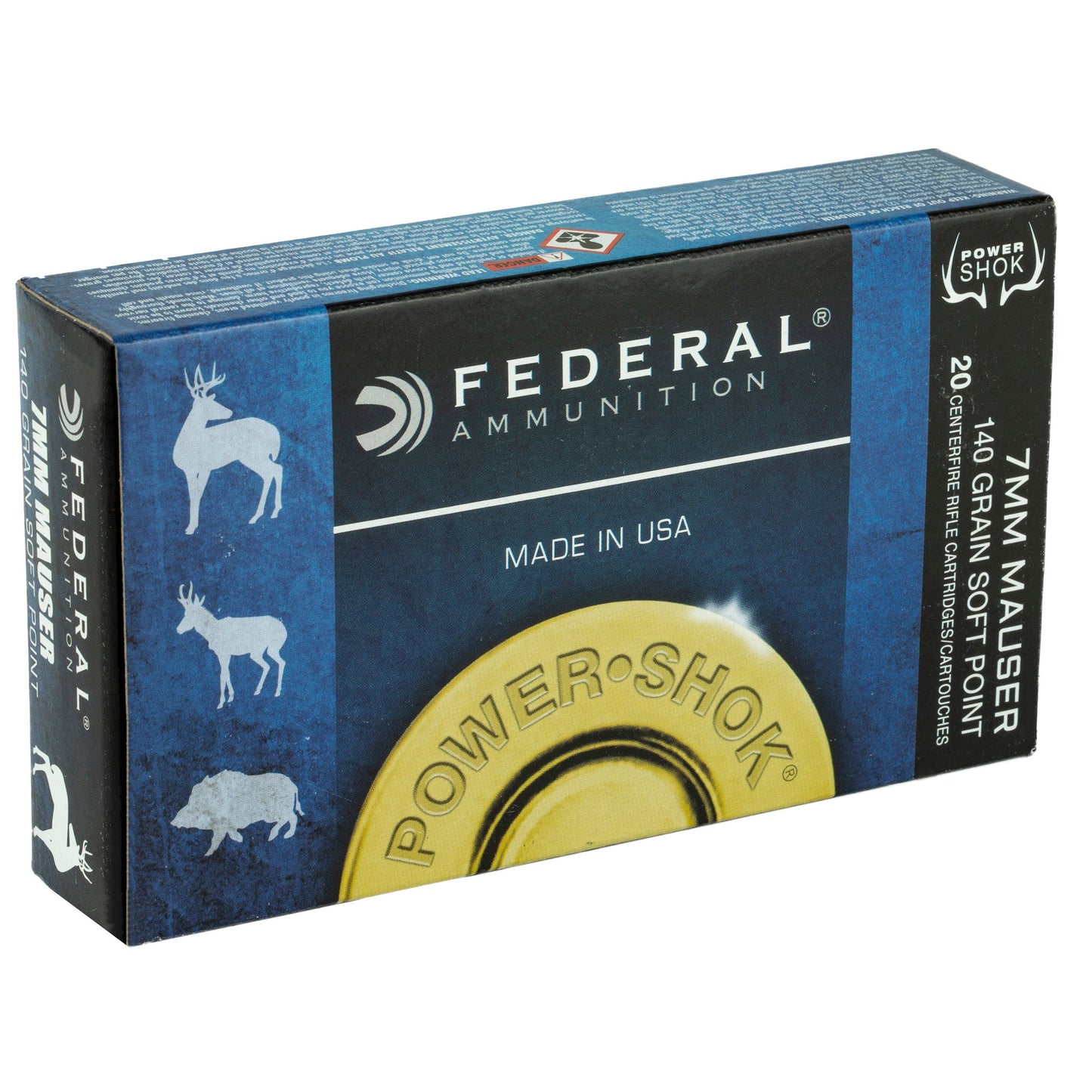 Fed Pwrshk 7mmmau 140gr Sp 20/200