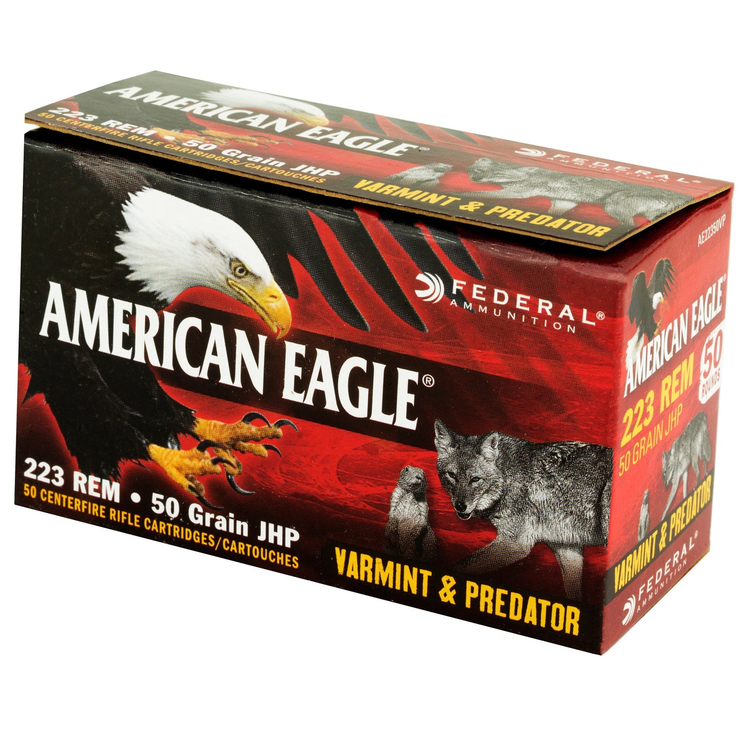 Fed Am Eagle V&p 223rem 50gr 50/250