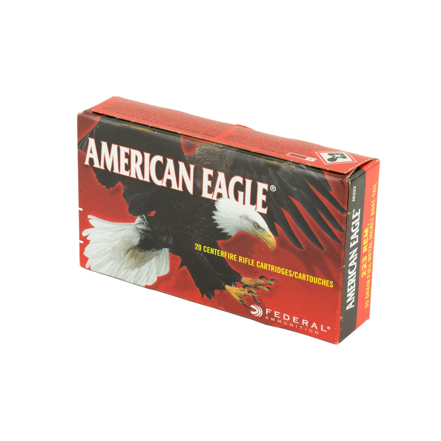 Fed Am Eagle 223rem 55g Fmj Bt20/500