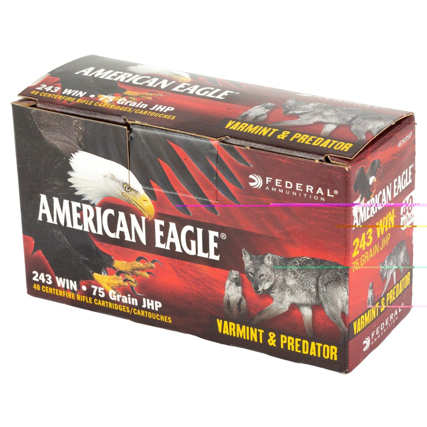 Fed Am Eagle V&p 243win 75gr 40/200