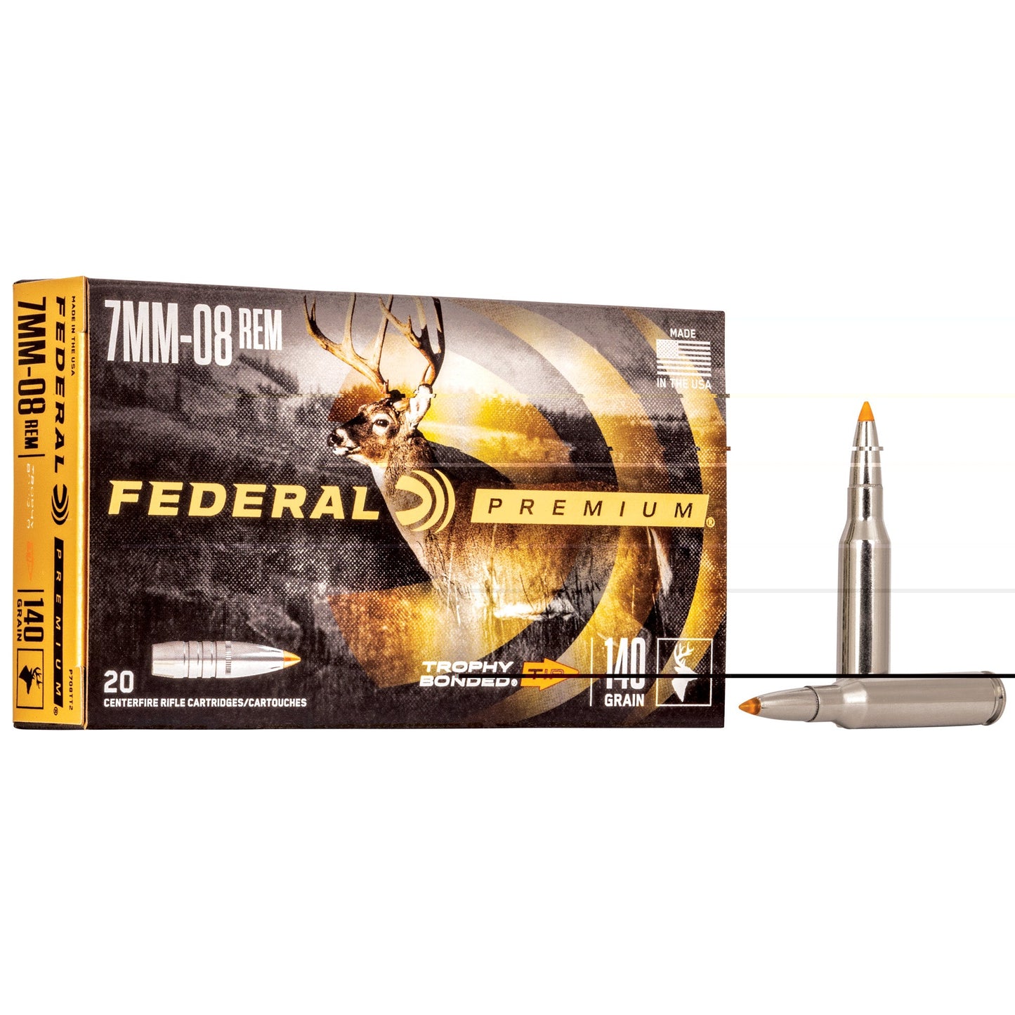 Fed Prm 7mm08 140gr Trphy Tip 20/200