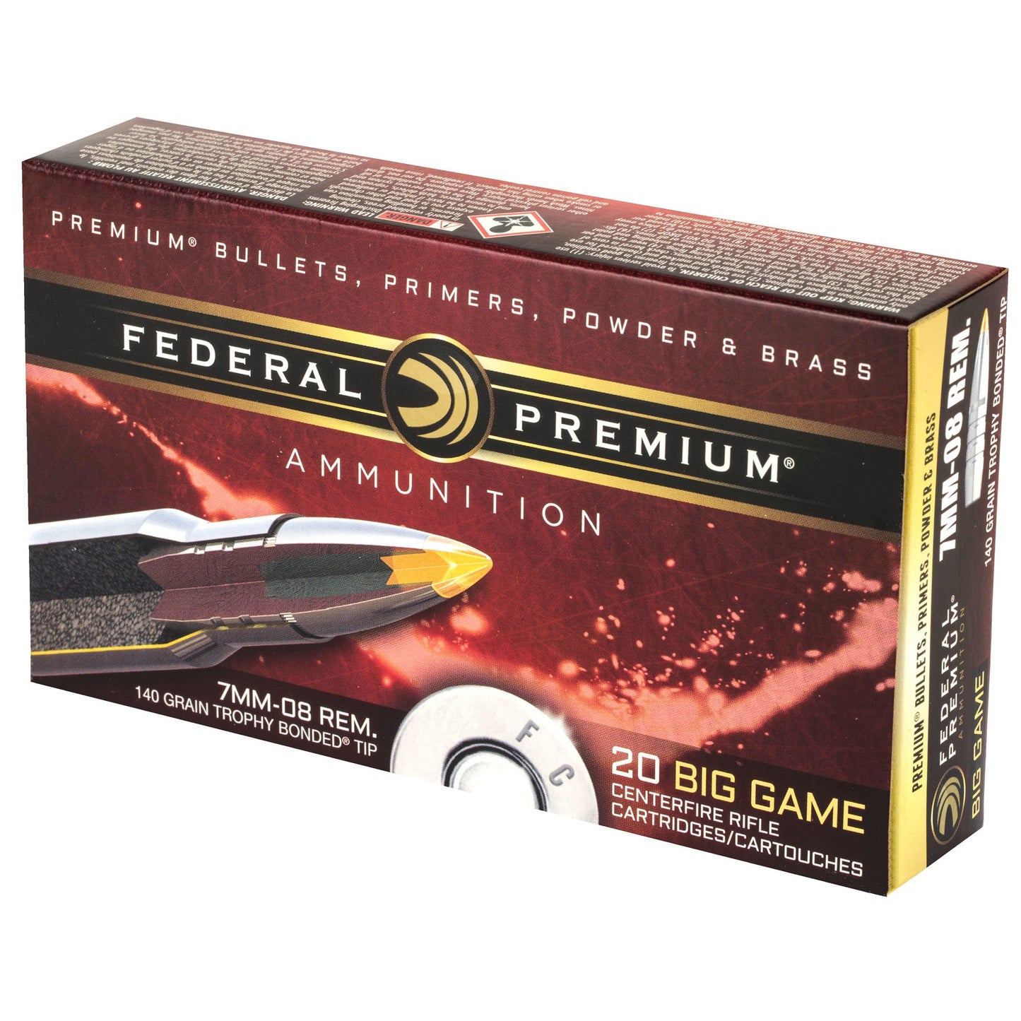 Fed Prm 7mm08 140gr Trphy Tip 20/200