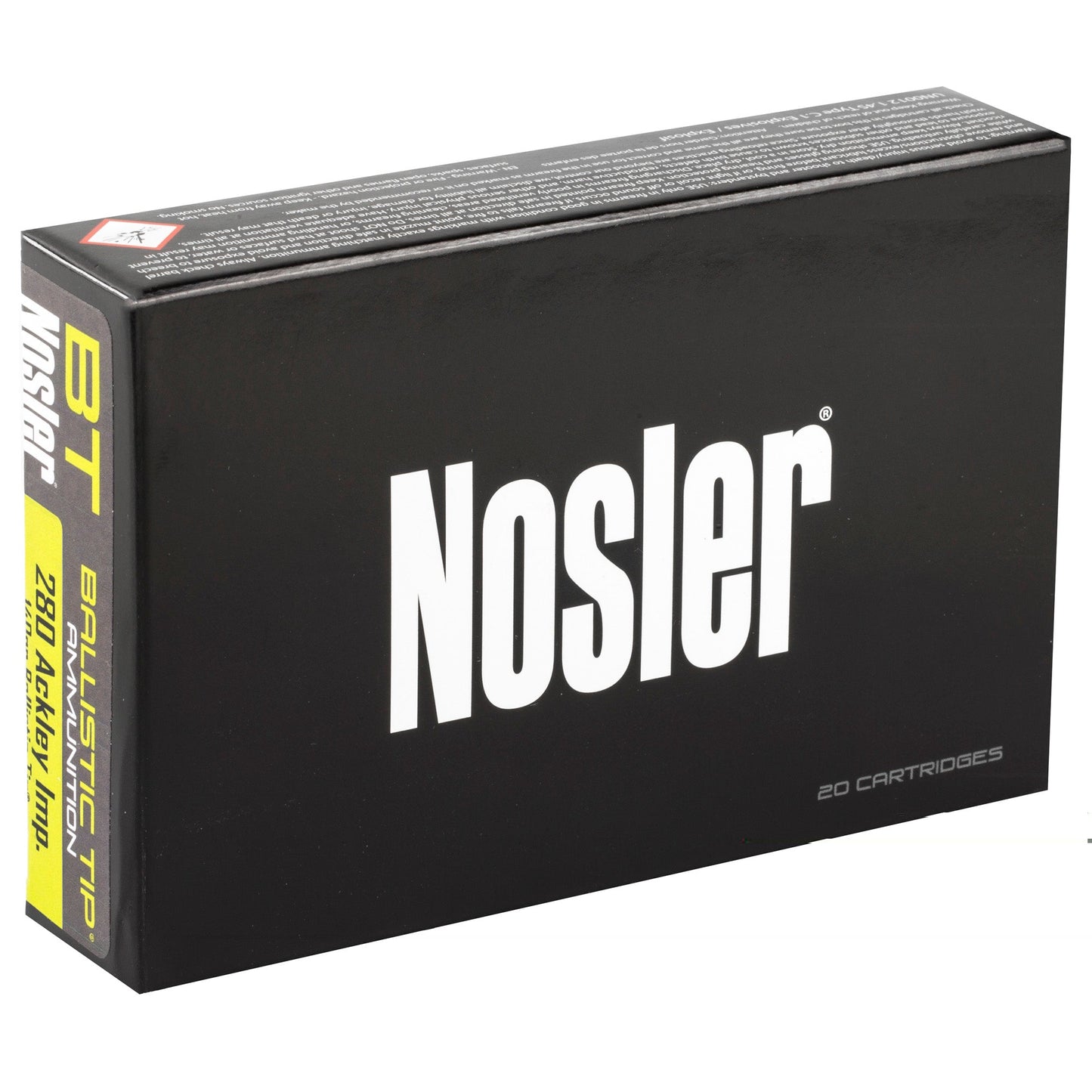 Nosler 280ackly Imp 140gr Bt 20/200