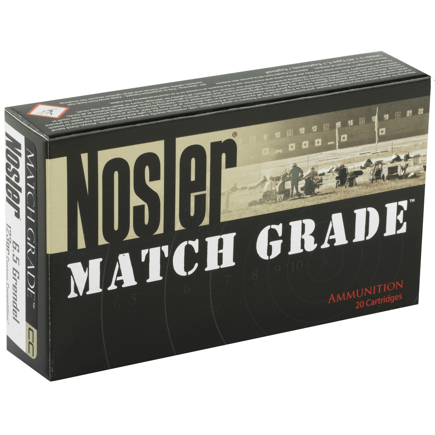 Nosler 6.5grndl 123gr Cc 20/200