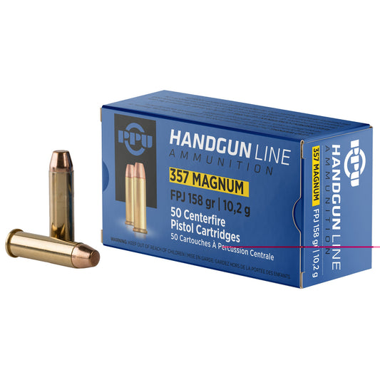 Ppu .357 Magnum 158gr Jhp 50/500