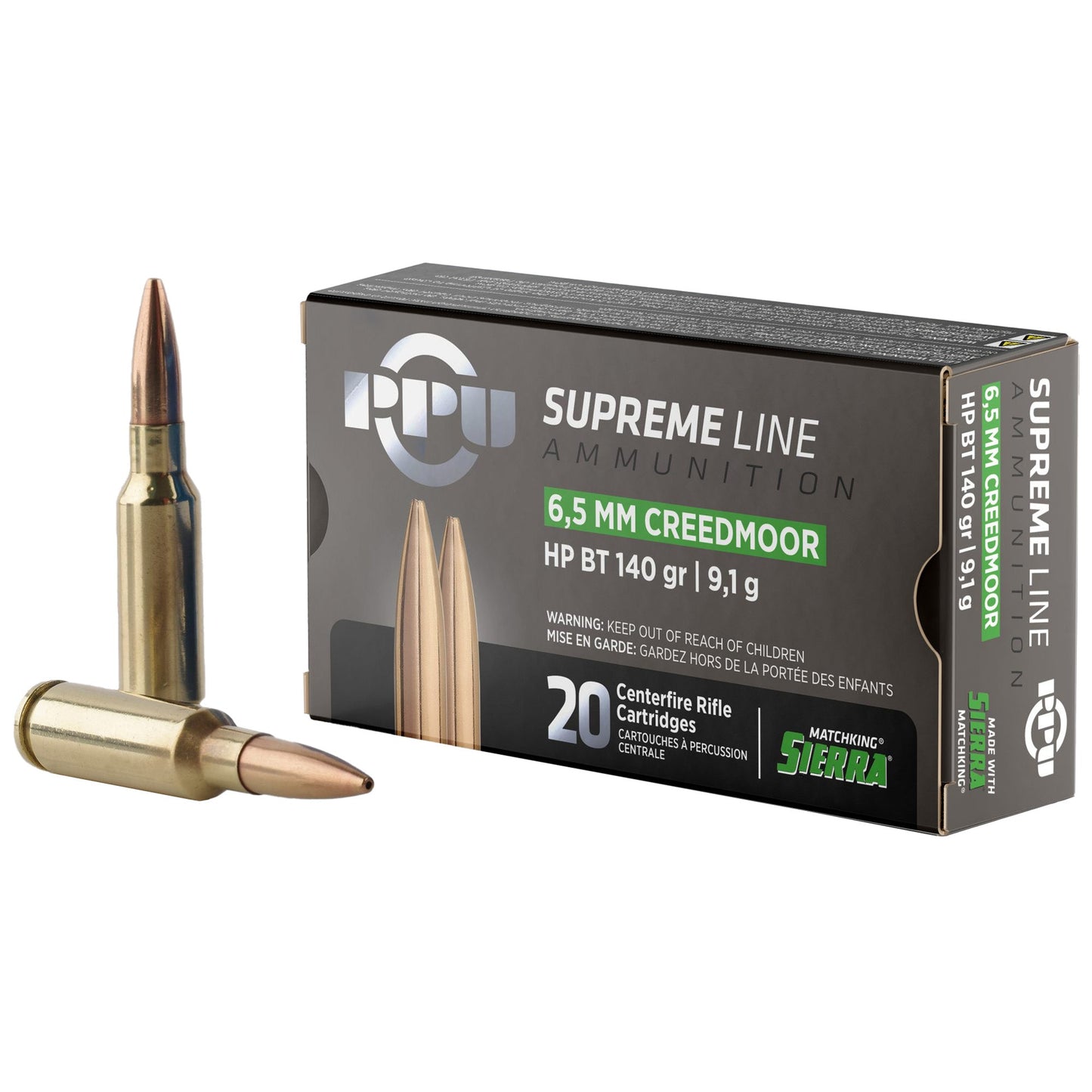 Ppu Suprem 6.5cred 140gr Hpbt 20/200