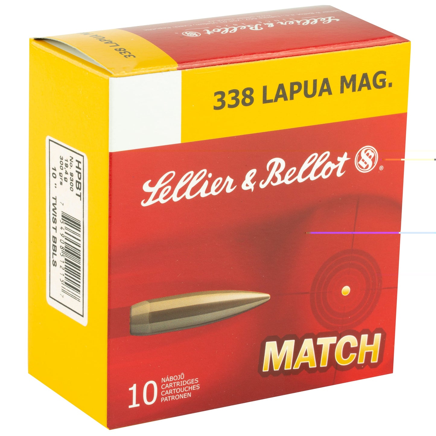 S&b 338lapua 300gr Sierra 10/100