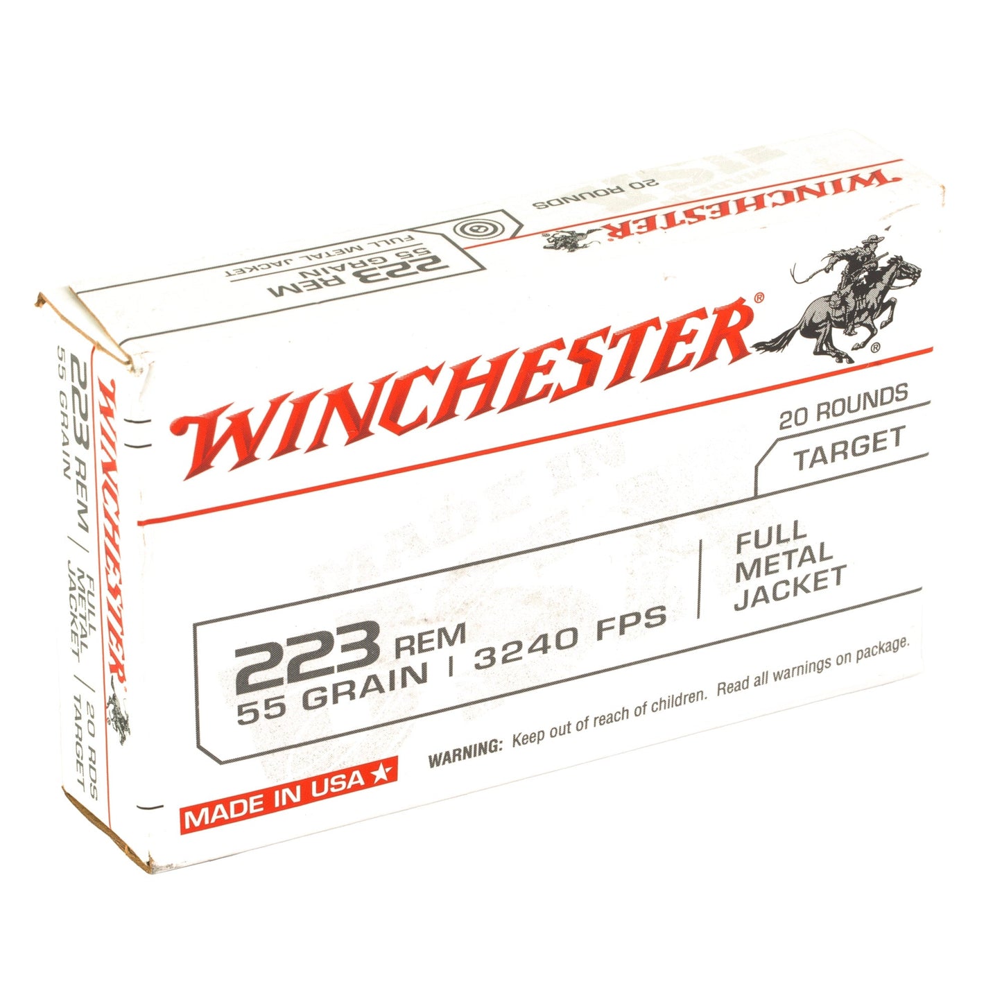 Win Usa Trgt 223rem 55gr Fmj 20/1000