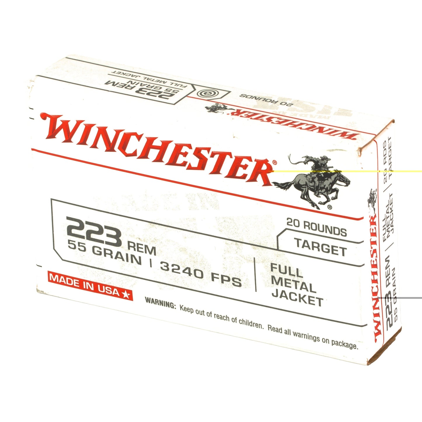 Win Usa Trgt 223rem 55gr Fmj 20/1000